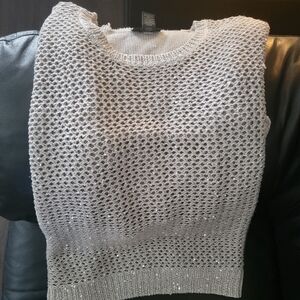 Chunky Knit Sequined Sweater